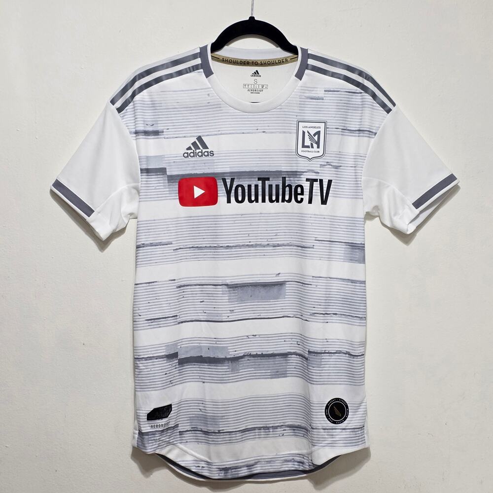 Adidas MLS LAFC 2019 Third Soccer Jersey Men's Size Small GE5945 White Gray New